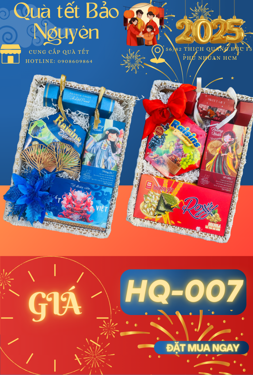 Hộp quà Tết gỗ  - HQ007